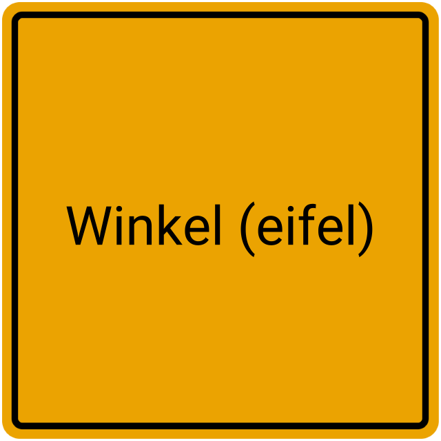 Meldebestätigung Winkel (Eifel)